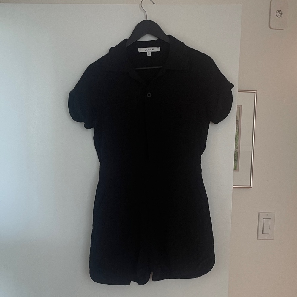 Joe's Jeans Classic Black Short-Sleeve Romper